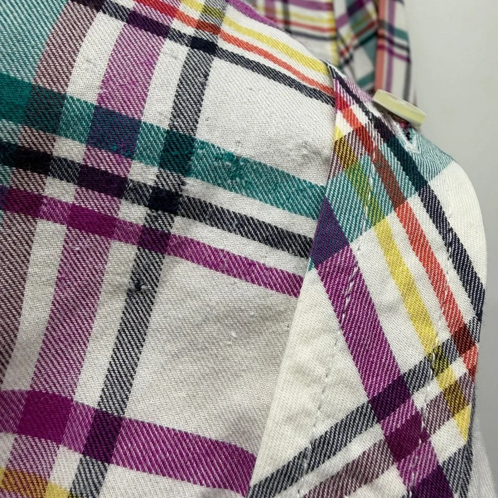 Talbots‎ Petite Medium Burgundy Shirt Top Long Sleeve Office Spring Lightweight - Picture 2 of 8